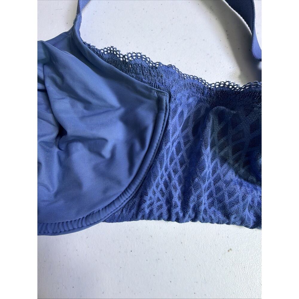 Wacoal Ultimate Side Smoother Underwire Bra 36DDD 855338 full coverage blue - Picture 2 of 14